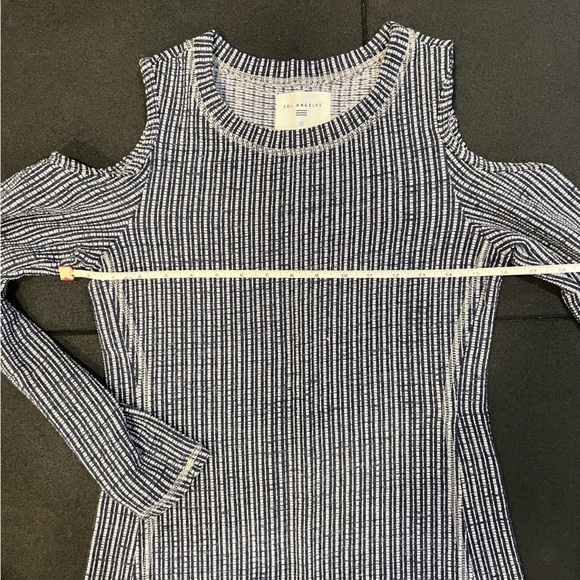 Anthropologie By Sol Angeles Textured Knit Open-Shoulder Dress - Picture 9 of 9